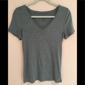 Grey v-neck Tee